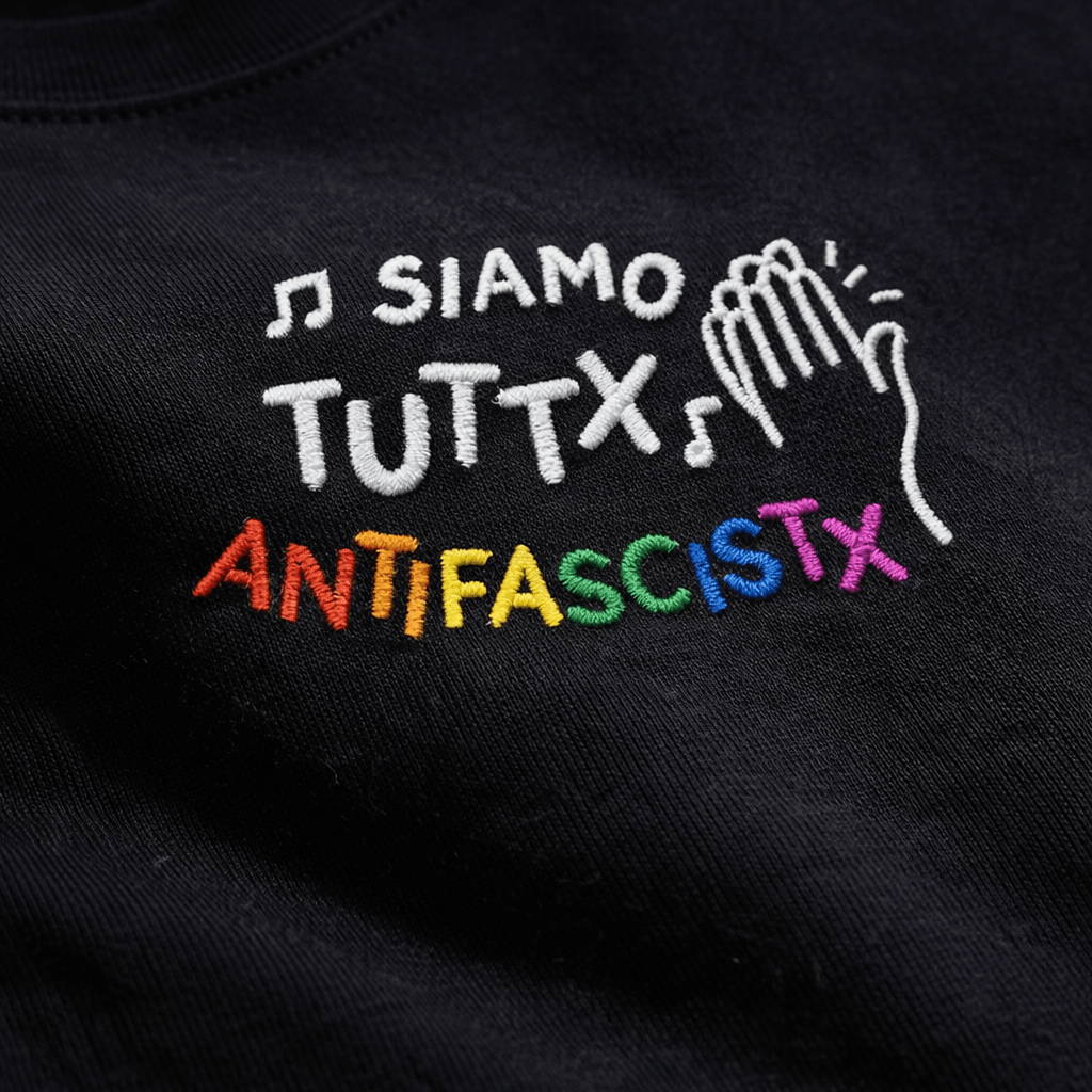 Sweat à capuche Siamo TuttX AntifascistX 👏