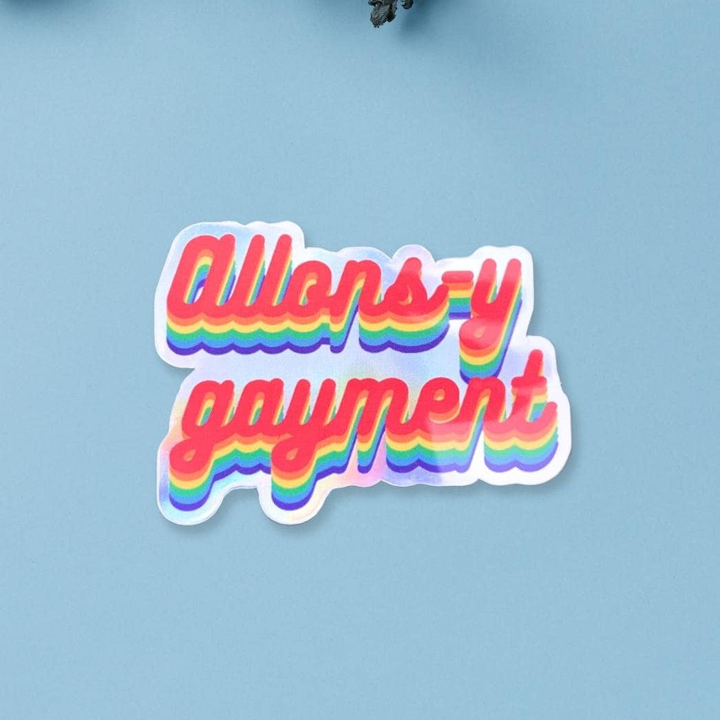 Sticker Allons-y Gayment